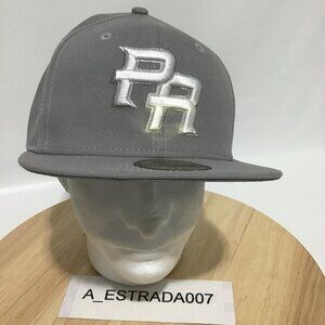 NWT New Era Puerto Rico World Baseball Classic Gray 59Fifty Fitted Hat Sz 7 1/2